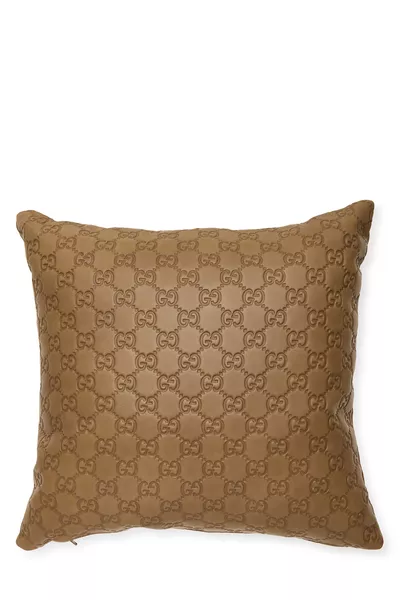 Brown Guccissima Pillow, , large