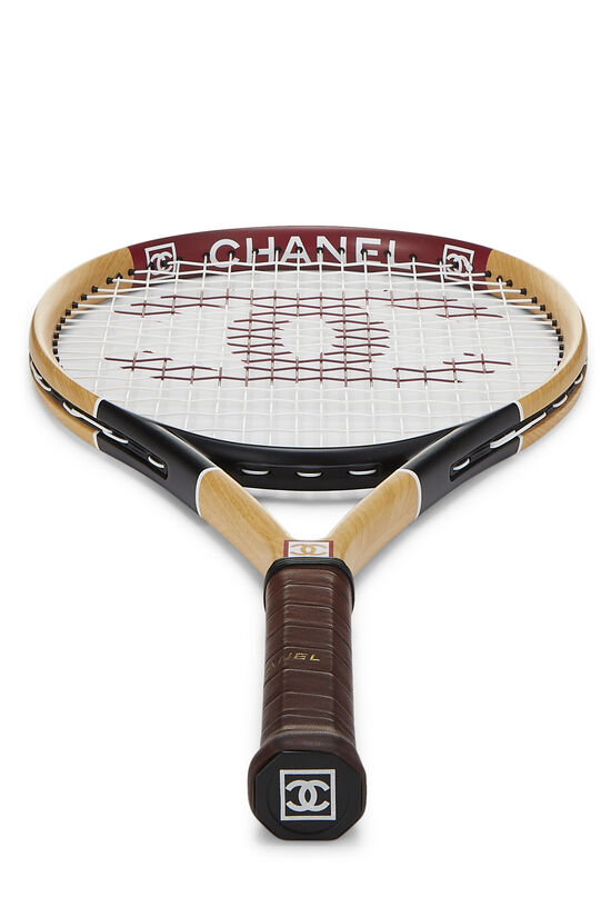 Chanel Black & Tan Carbon Fiber Sportline Tennis Racket & Cover  Q6A0YB560B000