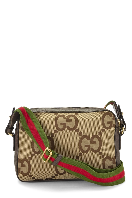 Brown Jumbo GG Canvas Messenger Bag, , large image number 3