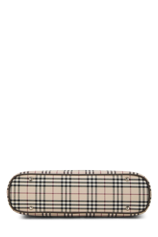 Brown House Check Jacquard Handbag Medium, , large image number 4