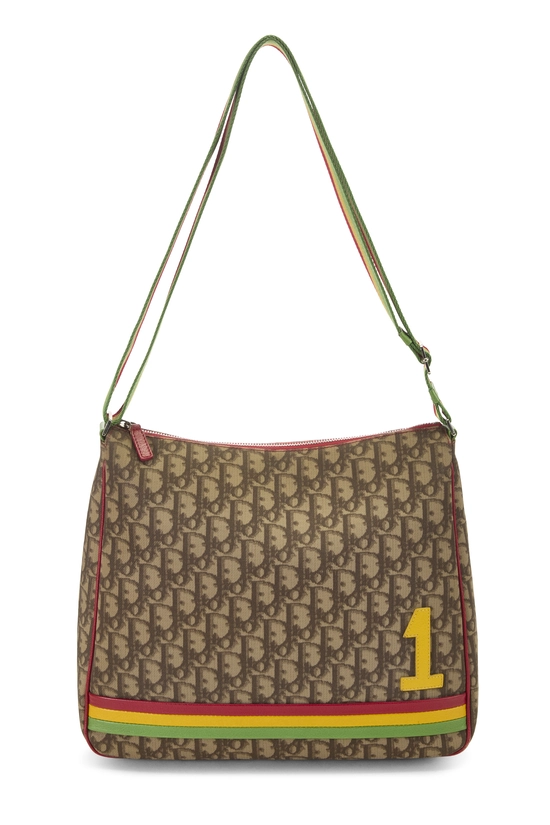 Rasta Trotter Coated Canvas Messenger Bag, , large image number 0