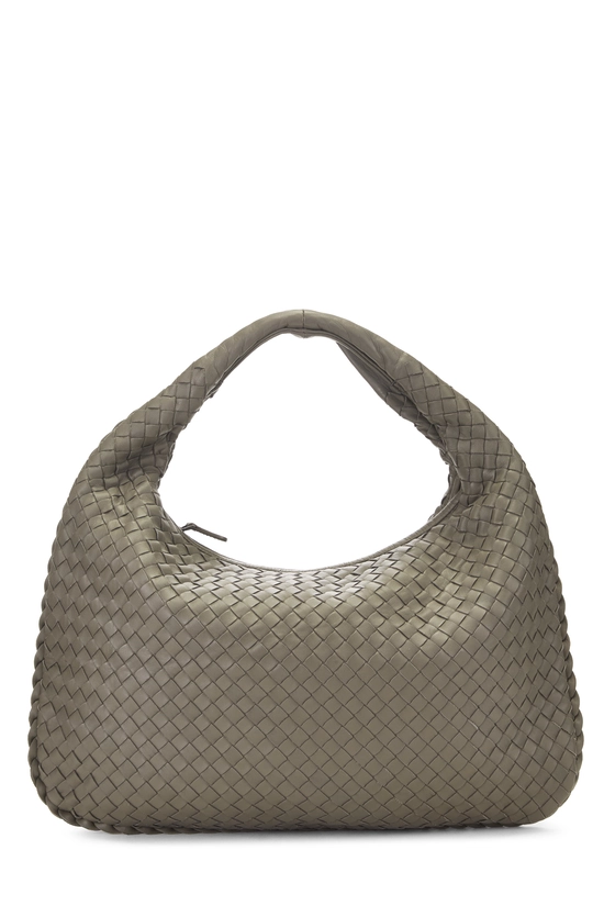 Grey Intrecciato Veneta Hobo Medium, , large image number 0