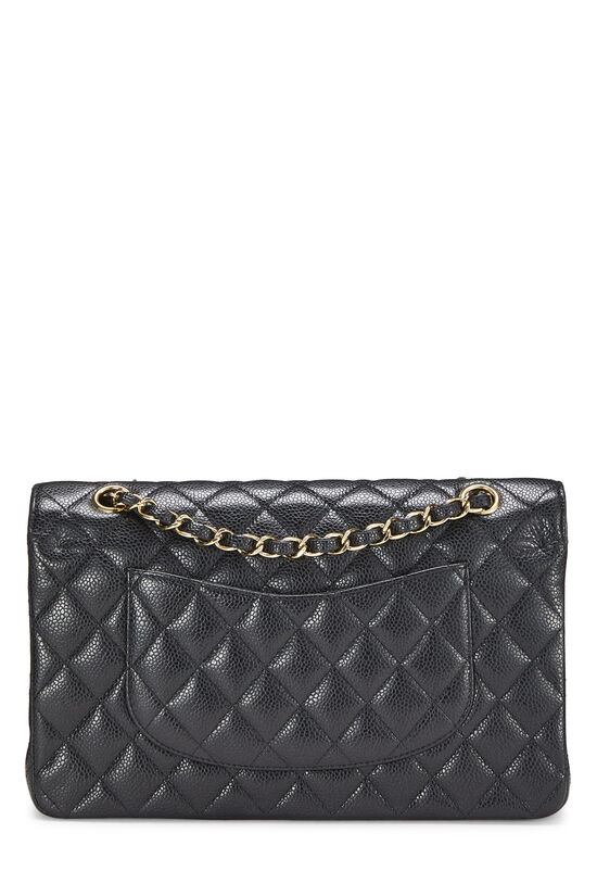Black Quilted Caviar Classic Double Flap Medium, , large image number 4