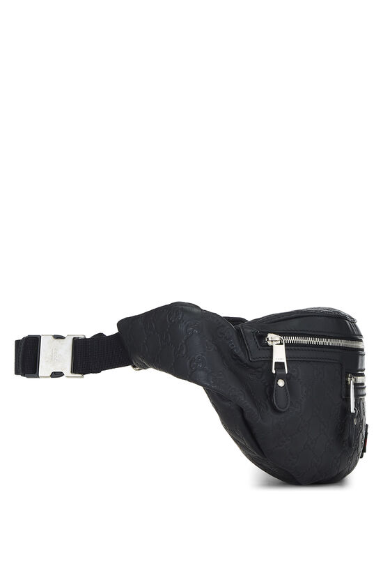 Black Guccissima Waist Pouch Large, , large image number 4