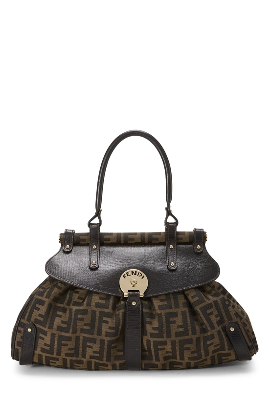 Brown Zucca Canvas Magic Top Handle Bag, , large image number 0