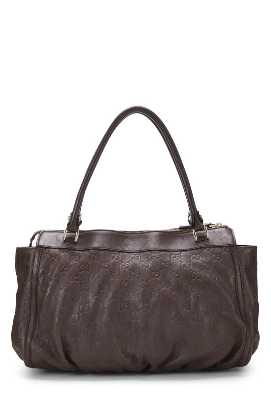 Brown Guccissima D-Ring Abbey Zip Tote, , large image number 3