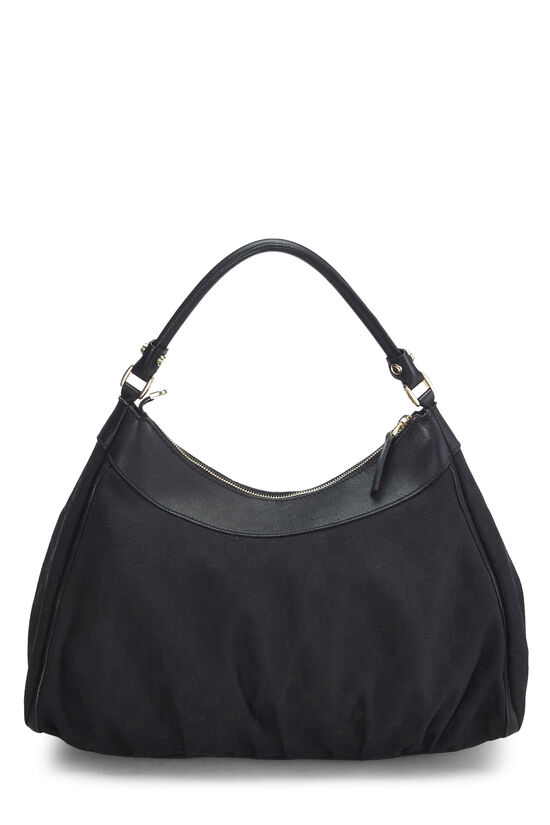 Black Original GG Canvas D-Ring Abbey Shoulder Bag, , large image number 4