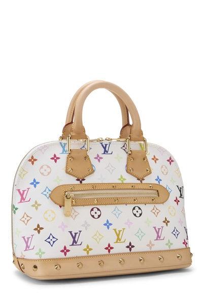 Takashi Murakami x Louis Vuitton White Monogram Multicolore Alma PM, , large