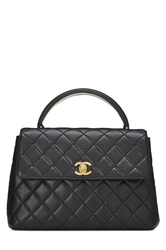 Black Quilted Lambskin Kelly Small, , large image number 1