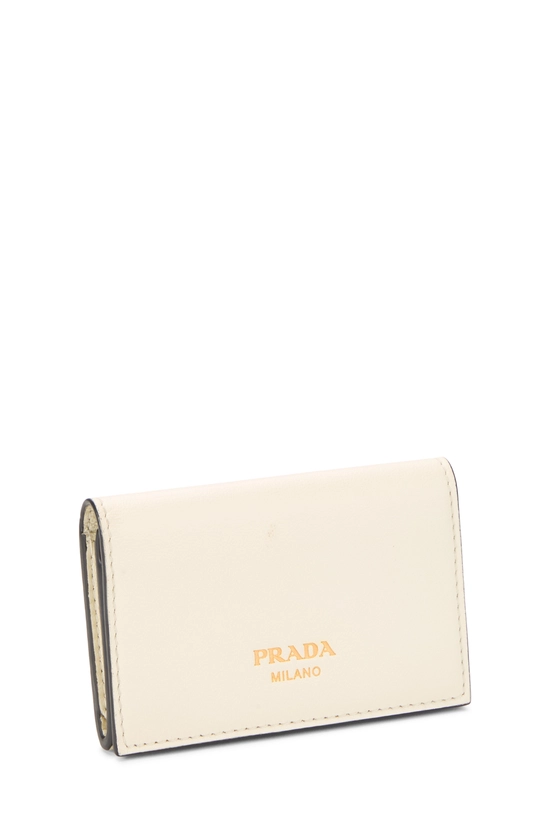 White Leather Card Case, , large image number 1