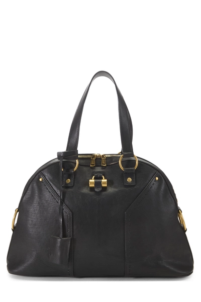 YSL Black Leather Muse Large