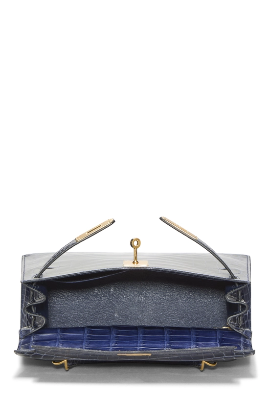 Blue Saphir Niloticus Crocodile Kelly Sellier 28, , large image number 5