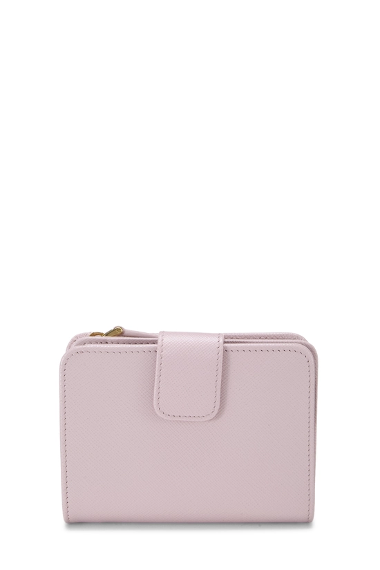 Pink Saffiano Zip Around Compact Wallet, , large image number 2