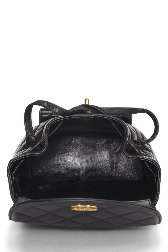 Chanel Black Quilted Lambskin 'CC' Classic Backpack Medium Q6B0NE1IK7110