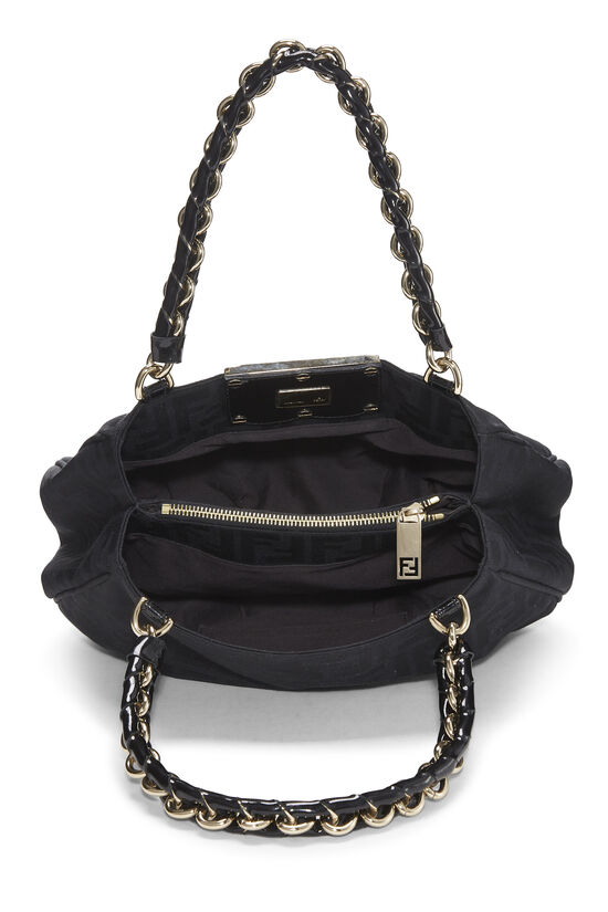 Black Zucca Canvas Mia Shoulder Bag Small, , large image number 5
