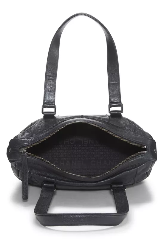 Black Calfskin Chocolate Bar Tote, , large image number 5