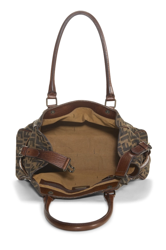 Brown Zucca Canvas Bag Du Jour Medium, , large image number 4