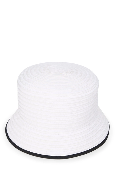 White 'CC' Bucket Hat