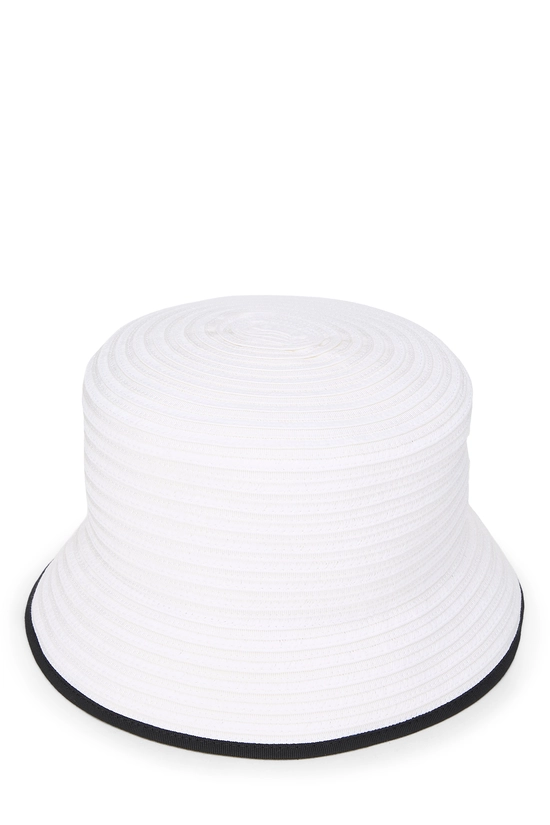 White 'CC' Bucket Hat, , large image number 0