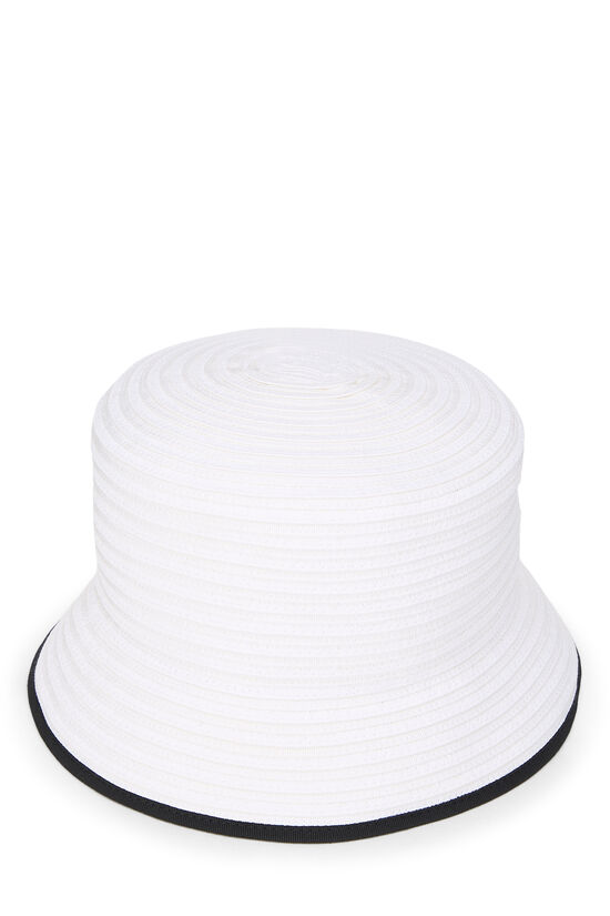White 'CC' Bucket Hat, , large image number 0