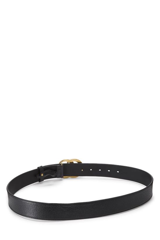 Black Leather GG Marmont Belt 90, , large image number 2