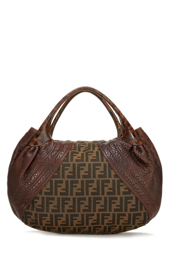 Brown Zucca Canvas & Leather Spy, , large image number 3