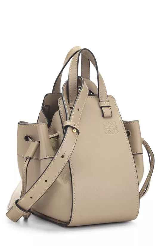 Grey Calfskin Hammock Drawstring Bag Mini, , large image number 1