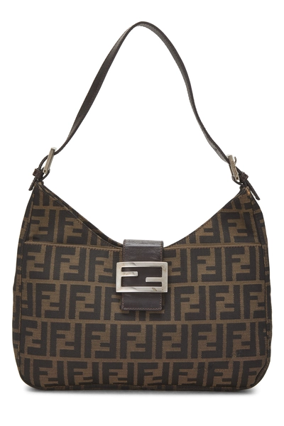 Brown Zucca Canvas Shoulder Bag