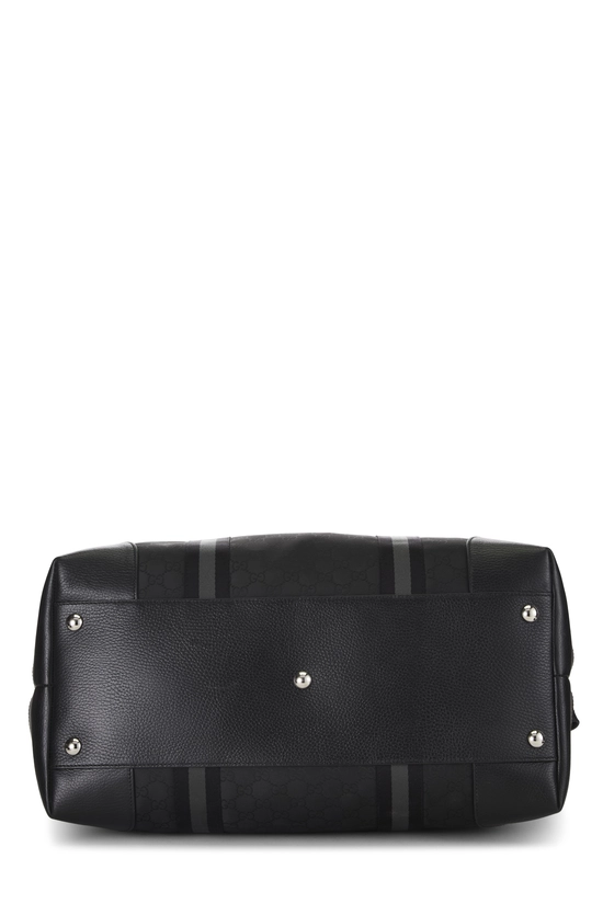 Black GG Nylon Duffle Bag XL, , large image number 4
