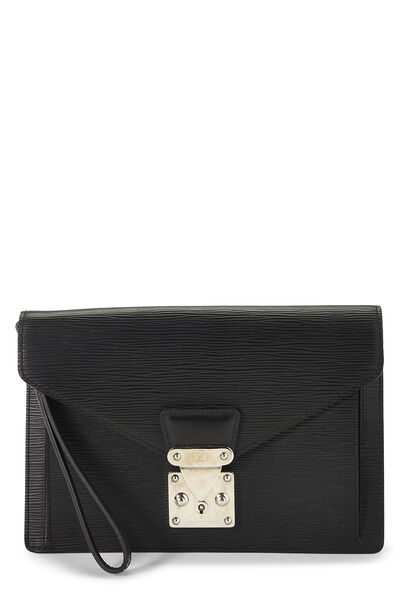 Black Epi Sellier Dragonne