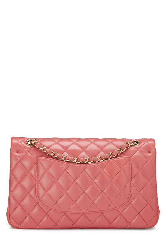 Pink Lambskin Lucky Charm Classic Double Flap Medium , , large image number 4