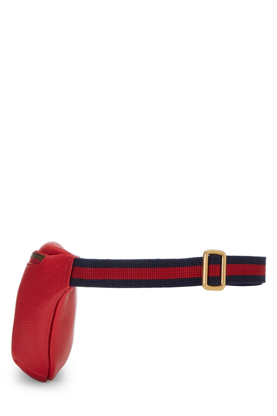 Red Leather Logo Belt Bag Small, , large image number 3
