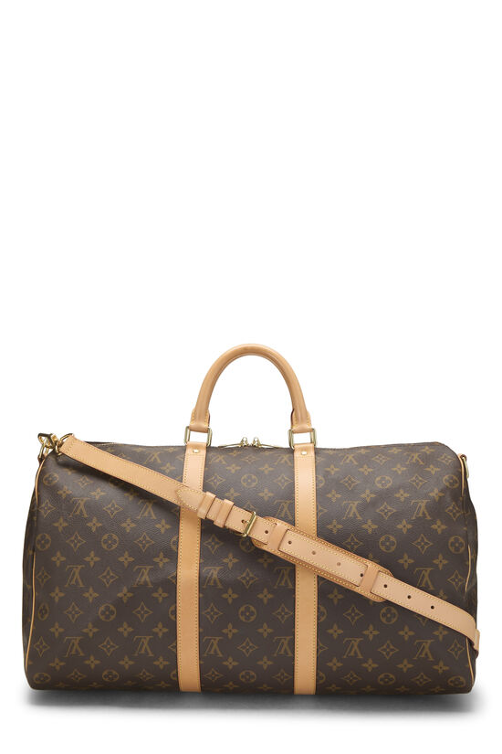 Monogram Canvas Keepall Bandouliere 50, , large image number 3