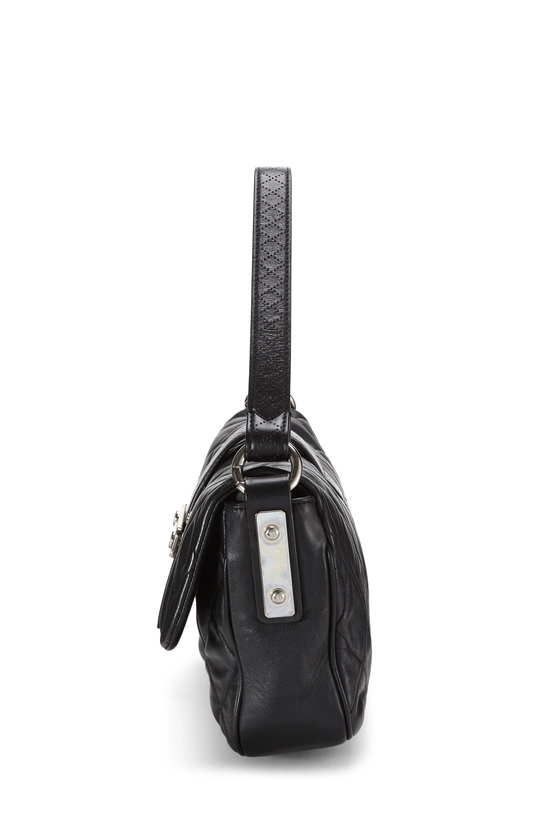 Black Lambskin Paris-Londres Door Latch Flap Bag, , large image number 2
