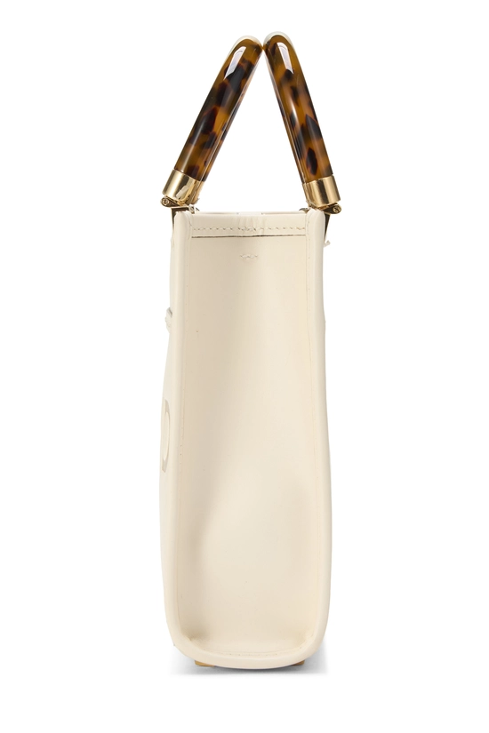 White Calfskin Sunshine Shopper Mini, , large image number 2