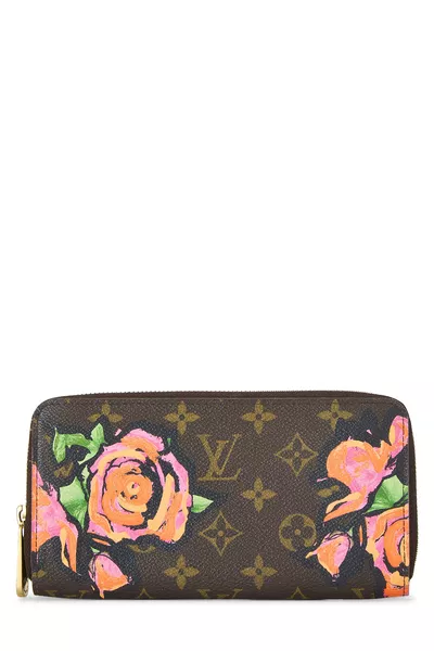 Stephen Sprouse x Louis Vuitton Monogram Roses Zippy Wallet