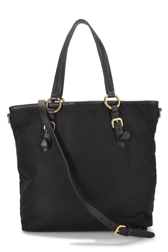 Black Nylon Convertible Tote Large, , large image number 3