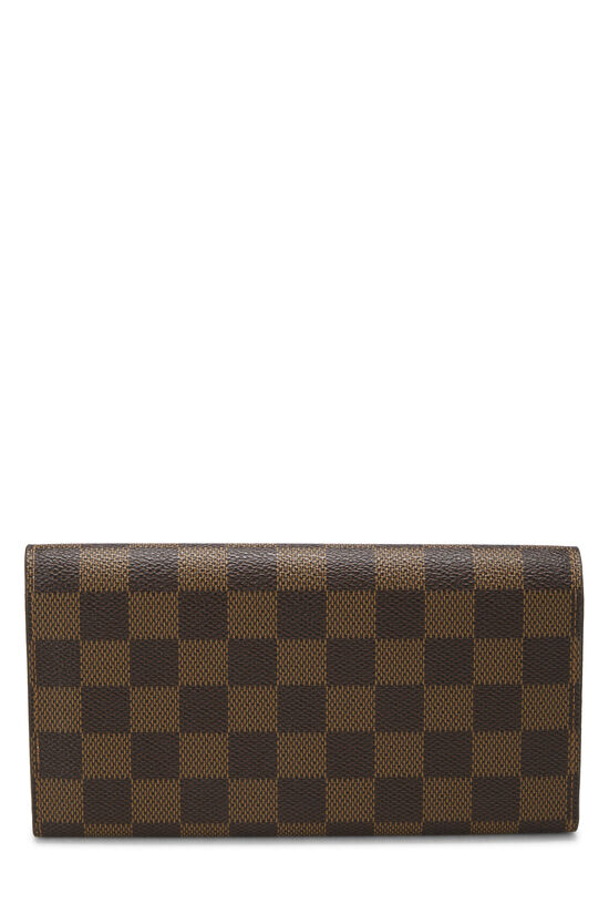 Damier Ebene Sarah Trunks & Locks Continental Wallet, , large image number 2