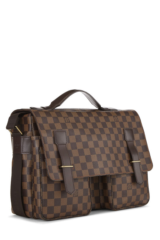 Louis Vuitton, Bags, Louis Vuitton Broadway Damier Ebene Brown Canvas Messenger  Bag Xbody Authentic