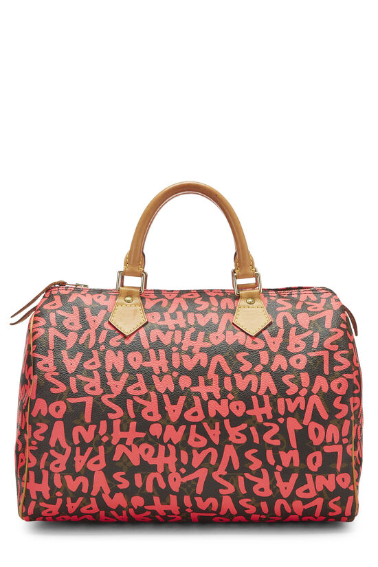Stephen Sprouse x Louis Vuitton Pink Monogram Graffiti Speedy 30, , large image number 5