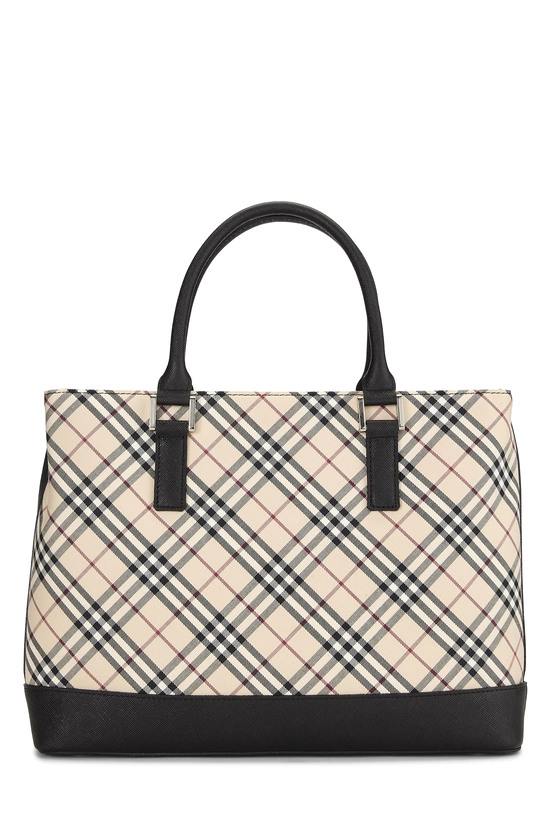 Black Check Jacquard Canvas Pocket Handbag Small, , large image number 3