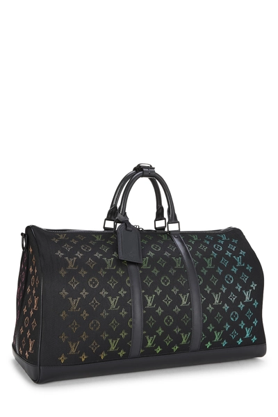 Virgil Abloh x Louis Vuitton Monoled Canvas Keepall Bandouliere 50, , large