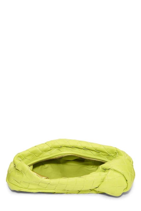 Green Intrecciato Leather Jodie Mini, , large image number 5