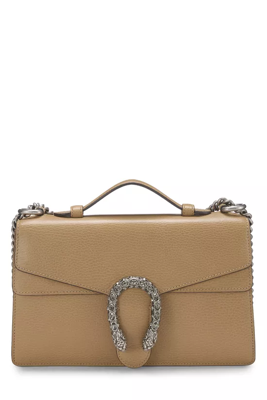 Beige Leather Dionysus Shoulder Bag Small, , large image number 0