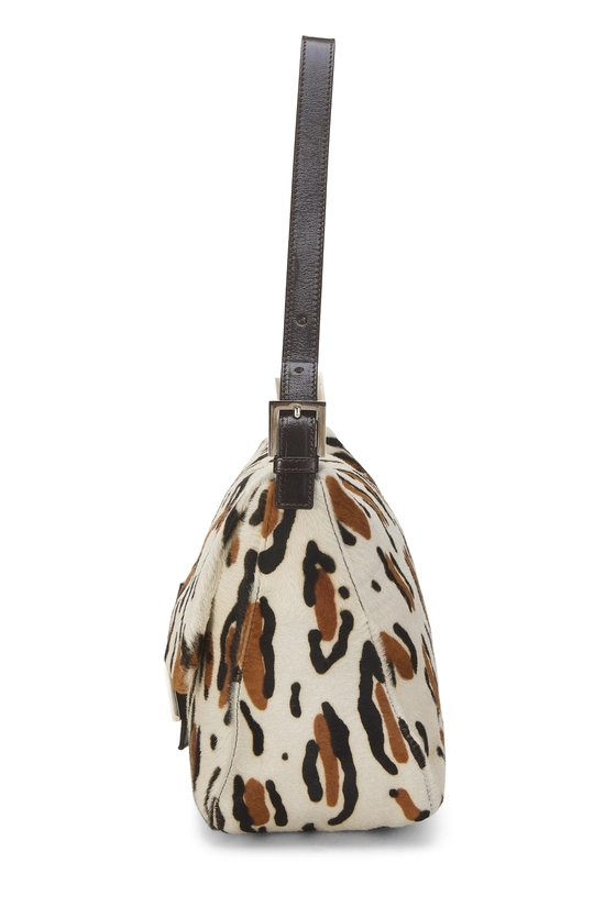 Brown Leopard Print Pony Hair Shoulder Bag, , large image number 2