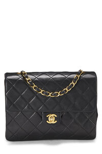 Chanel Black Quilted Lambskin Double Flap Bag Medium Q6B0101IK0B11