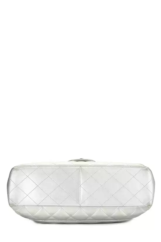 Silver Quilted Leather New Classic Jumbo, , large image number 4