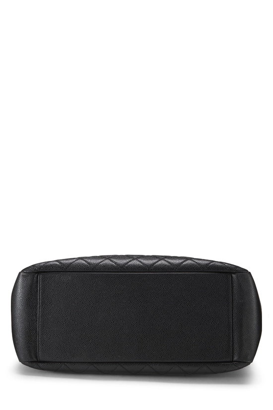 Black Quilted Caviar Grand Shopping Tote (GST), , large image number 4