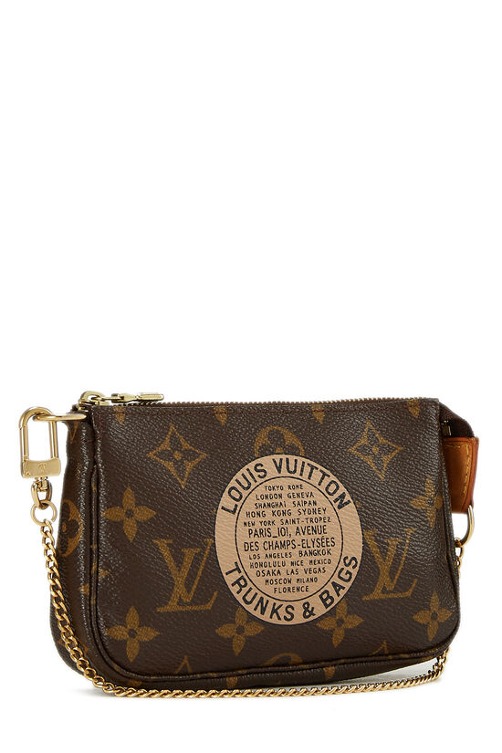Louis Vuitton Monogram 2 in 1 Mini Round Pochette Top Handle Satchel Bags