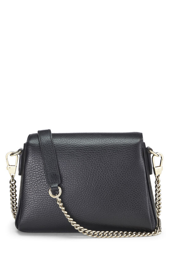 Black Leather Interlocking GG Shoulder Bag Small, , large image number 4